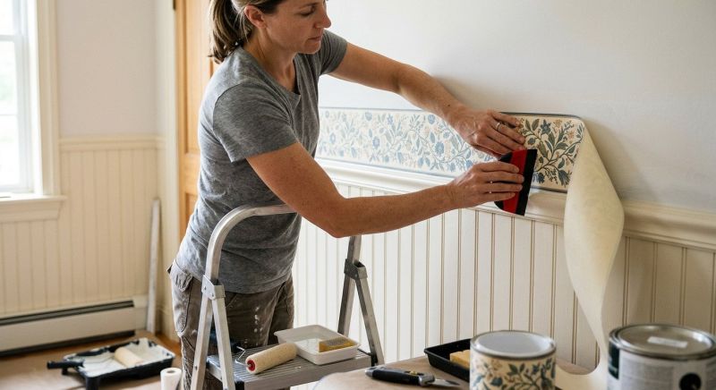 Bedroom Wallpaper Installation in Overland Park, KS