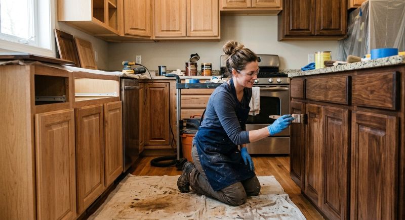 Wood Cabinet Refinishing in Terre Haute, IN